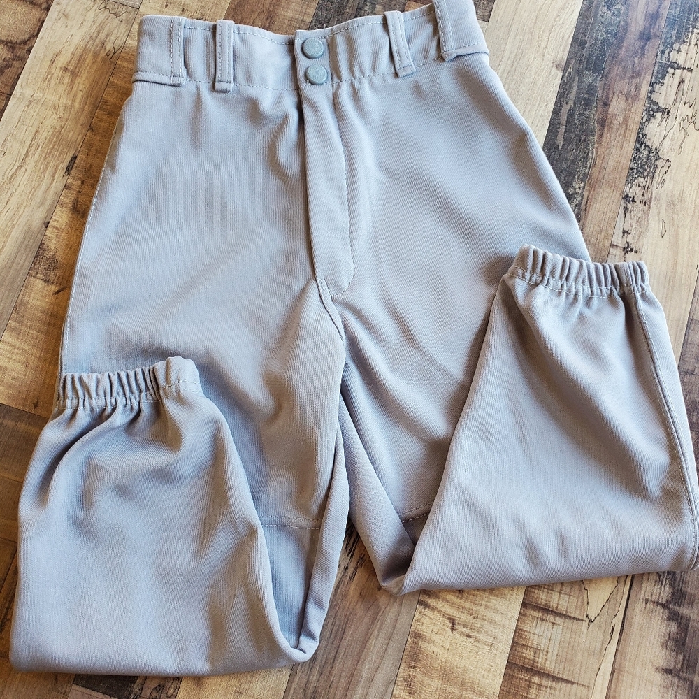 Franklin light gray T-ball baseball pants sportswear boys size youth small YS